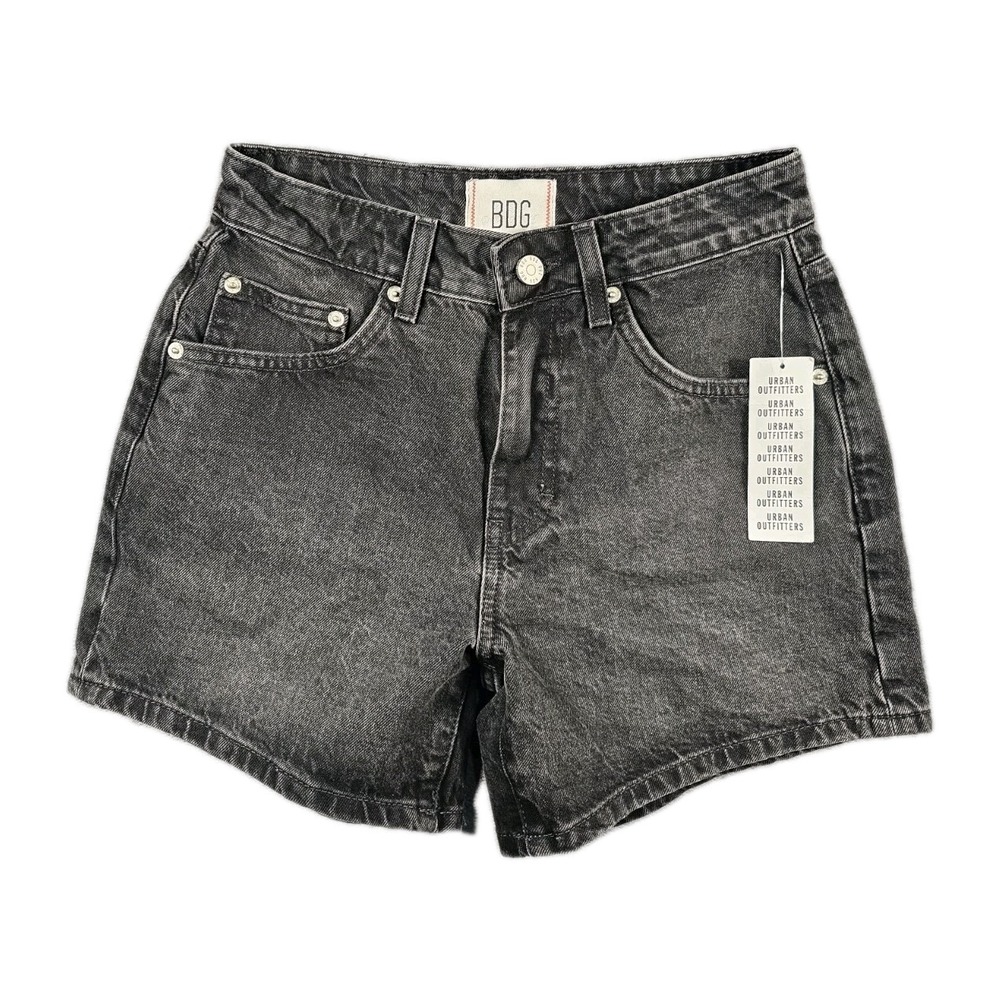 BDG Urban Outfitters Womens 25 Black High Rise Denim Shorts NWT